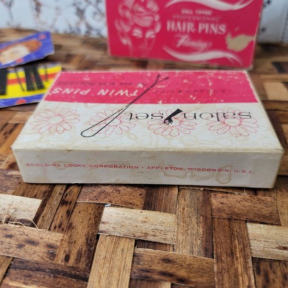 VINTAGE 50's & 60's Lot of 3 Sets of Bobby Pins/Hair Pins in Box - Picture 6 of 7